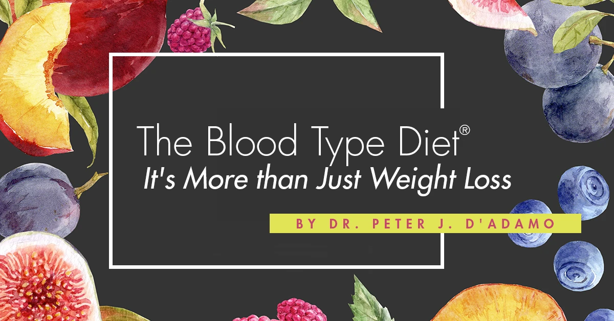 The Blood Type Diet: It's More than Just Weight Loss by Dr. Peter J. D'Adamo