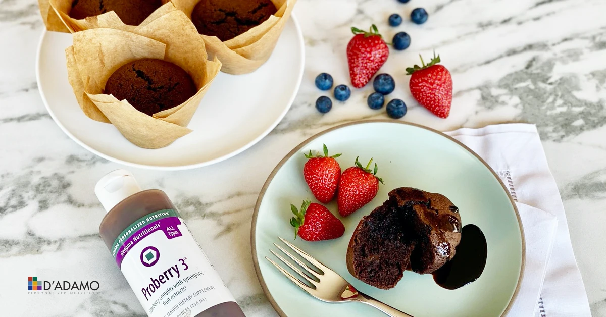 Plant-Based Chocolate Muffins with Proberry Drizzle | Right 4 All Types ...