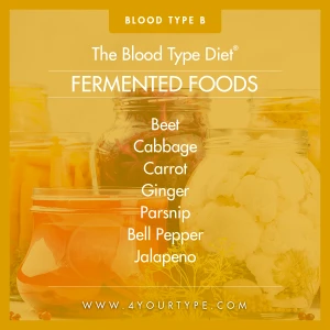 Blood Type B - Fermented Foods