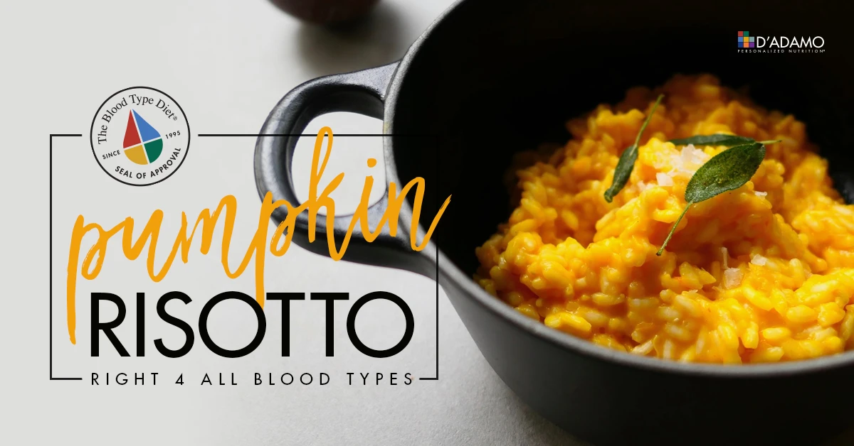 Pumpkin Risotto - Right 4 All Blood Types