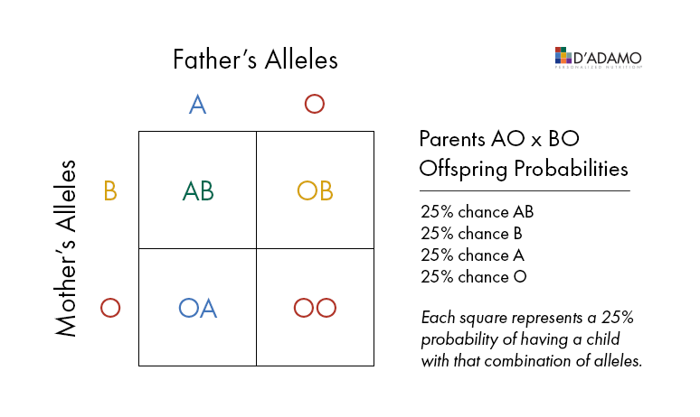 Blood Type Chart Parents