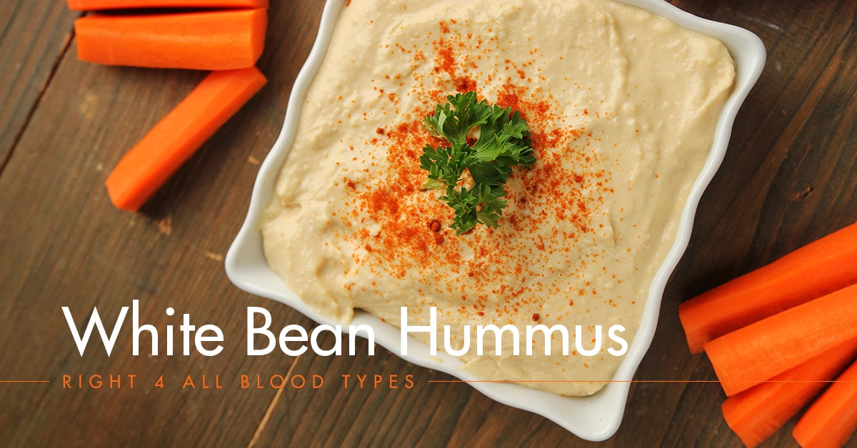 White Bean Hummus Recipe - Right 4 All Blood Types